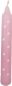 Preview: Ahrens - Handbemalte Kerze - rosa mit weißen Punkten