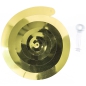 Preview: Rico Design - YEY! Let's Party - goldene Spiralluftschlangen - 60cm - 6 Stück