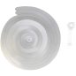 Preview: Rico Design - YEY! Let's Party - silberne Spiralluftschlangen - 60cm - 6 Stück