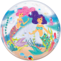 Preview: XL Ballon -  Bubble - Happy Birthday - Meerjungfrau
