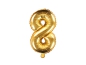 Preview: Folienballon - "8" - gold - metallic - 35 cm