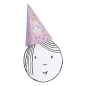 Preview: Rico Design - YEY! Let's Party - Partyhüte - Prinzessin - 20cm - 8 Stück