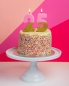 Preview: Talking Tables - Wir lieben Geburtstage - Tortenkerze "2" - rosa mit goldenem Glitter