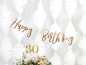Preview: Buchstabengirlande - Happy Birthday - roségold - 62 cm