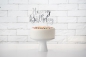 Preview: Cake Topper - Kuchendeko - "Happy Birthday" - silber