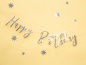 Preview: Buchstabengirlande - Happy Birthday - silber - 62 cm
