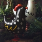 Preview: Laufender Ballon - schwarzes Huhn - 48 x 60 cm