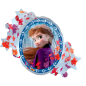 Preview: XL Folienballon Frozen 2 - Die Eiskönigin 2 - Anna und Elsa - 76 x 66 cm