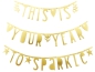 Preview: A Little Lovely company: Buchstabenbanner: Gold