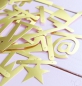 Preview: A Little Lovely company: Buchstabenbanner: Gold