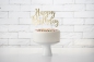 Preview: Cake Topper - Kuchendeko - "Happy Birthday" - gold