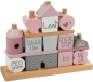 Preview: Label Label - Holz - Steckspiel - Traumhaus- personalisierbar