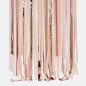 Preview: Ginger Ray - Vorhang Hintergrund Luftschlangen in rosa und roségold