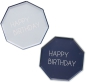 Preview: Ginger Ray - 8 Marineblaue Happy Birthday Pappteller