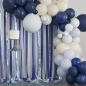 Preview: Ginger Ray - DIY Ballongirlanden-Set in Blautönen inklusive Vorhang - Foto-Hintergrund