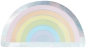 Preview: Ginger Ray - 8 Pastellfarbene und schillernde Regenbogen Pappteller