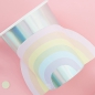 Preview: Ginger Ray - 8 Pastellfarbene und schillernde Papier-Regenbogenbecher
