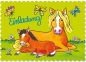 Preview: 8 Einladungskarten - Lutz Mauder - süße Pferde - inklusive Umschläge - Papier