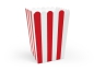 Preview: 6 Snack - Popcorn - Boxen - rot - weiße - Streifen - Pirat - Pappe
