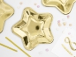 Preview: 6 - Formteller - Pappteller - Stern - gold - metallic - 18 cm