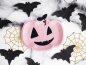 Preview: 6 Pappteller - Halloween - rosa Kürbis - 25 x 22cm