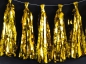 Preview: Tassel-Girlande - gold - metallic - 200 cm