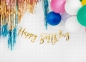 Preview: Buchstabengirlande - Happy Birthday - gold - 62 cm