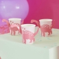 Preview: Ginger Ray - 8 Rosa Pop Out Trinkbecher - Mädchen Dino Party