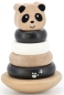 Mobile Preview: Label Label - Holz - Steckspiel - Balance - Panda - schwarz und weiß- personalisierbar - Name - Zur Taufe