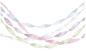 Preview: MeriMeri - Pastellfarbene Krepppapier-Luftschlangen (5er-Set)