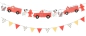 Preview: MeriMeri - Motivgirlande - Feuerwehrauto