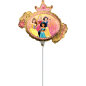 Preview: Folienballon am Stab - luftgefüllt - Disney - Princess - Prinzessinnen - 34 x 29 cm