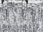 Preview: Lametta - Party - Glitzer - Vorhang - silber - metallic - 90 x 250 cm