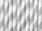 Preview: 10 Strohhalme - Papier - silber - weiß - gestreift - 19,5 cm