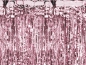 Preview: Lametta - Party - Glitzer - Vorhang - Rosegold - metallic - 90 x 250 cm