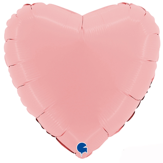 Folienballon - Herz - Mattes Rosa - 46 cm