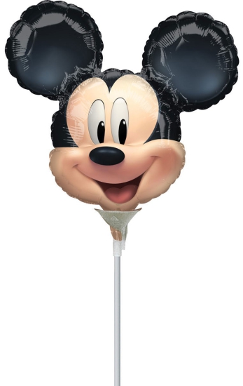 Folienballon am Stab - luftgefüllt - Mickey Maus - Micky Mouse - Forever