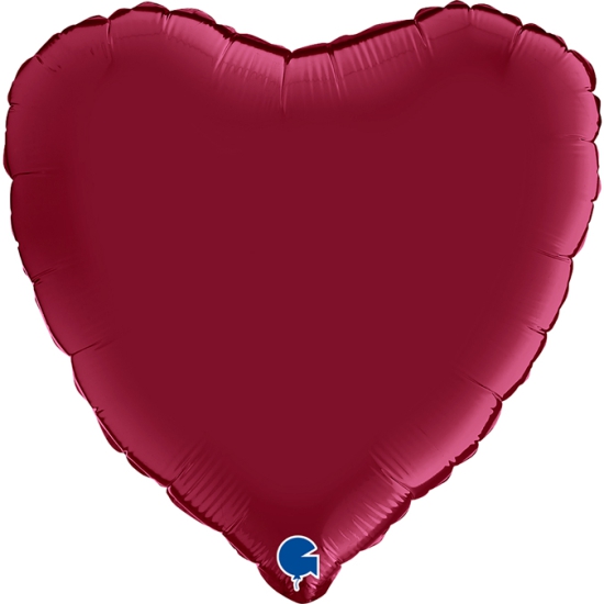 Folienballon - Herz - Cherry - Rot - Satin - 46 cm