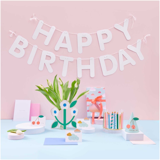 Rico Design - Paper Poetry Girlande Happy Birthday 5m