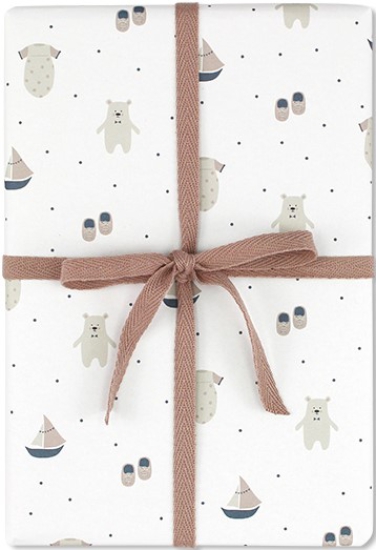 Ava&Yves - Geschenkpapier Bär/Schiffchen/Schuhe