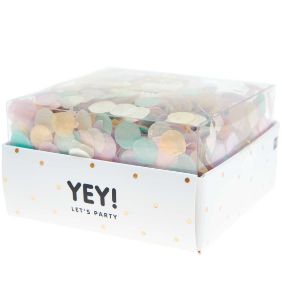 Rico Design - YEY! Let's Party - Konfetti - Pastell Rainbow Mix - 20g
