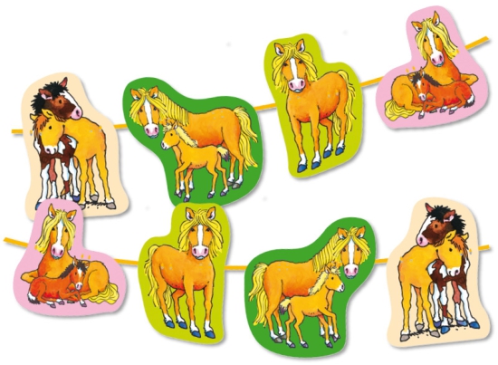 Lutz Mauder - Buchstabengirlanden - Motivgirlande - Ponyhof - Pferde - 300 cm