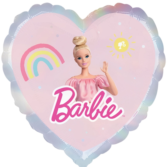 Folienballon - Barbie - Herz - 43 cm