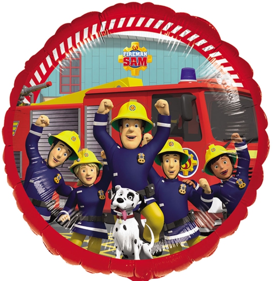 Folienballon "Fireman-Sam" - "Feuerwehrmann Sam" -  43 cm