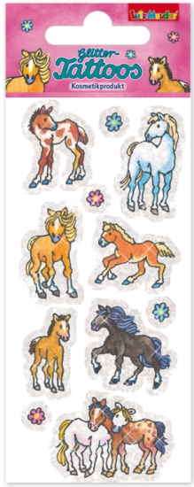 Lutz Mauder - temporäre Tattoos - Glitter - Ponys - Pferde