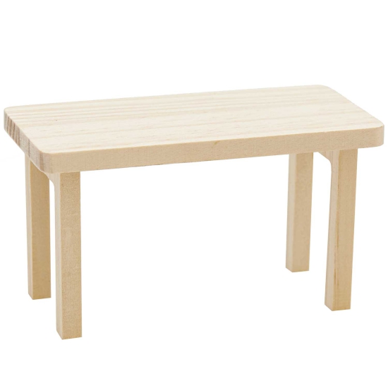 Rico Design - Wichtel - Miniatur Tisch - rechteckig 12x6x6,5cm