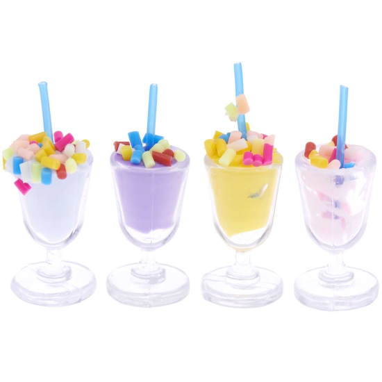 Rico Design - Miniatur Milchshakes, 4 Stk