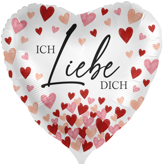 Folienballon - All about Love - Ich Liebe Dich - Herz - 43 cm
