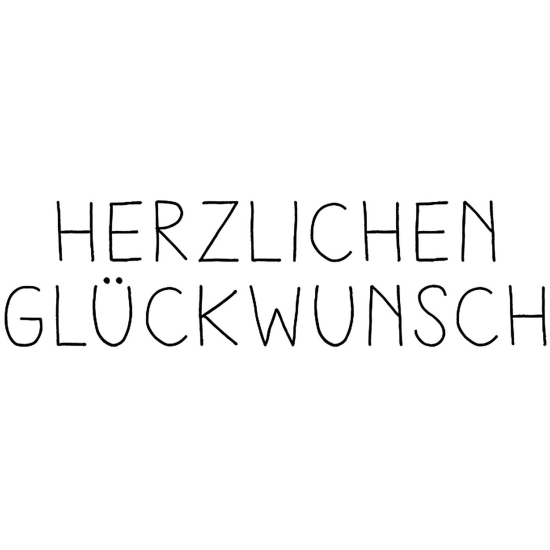 Rico Design Stempel Herzlichen Glückwunsch 75x20 mm