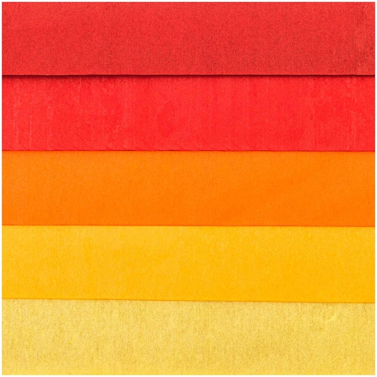 Rico Design - Paper Poetry Seidenpapier rot sortiert 50 x 70cm - 5 Bögen